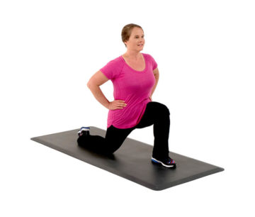Woman doing a low lunge